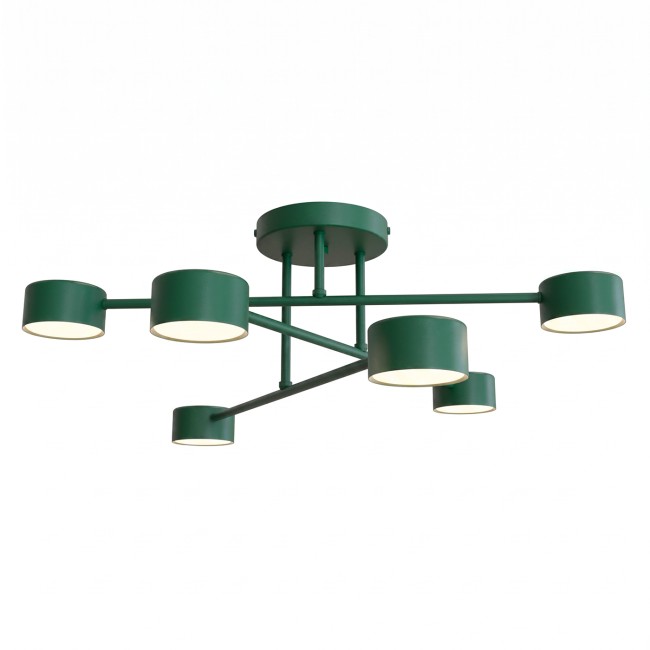 Plafón de techo Tanfa Verde Oliva (6 luces)