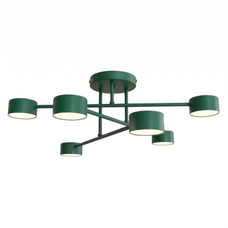 Plafón de techo Tanfa Verde Oliva (6 luces)