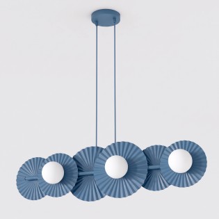 Lámpara de techo Drino Azul (6 luces)