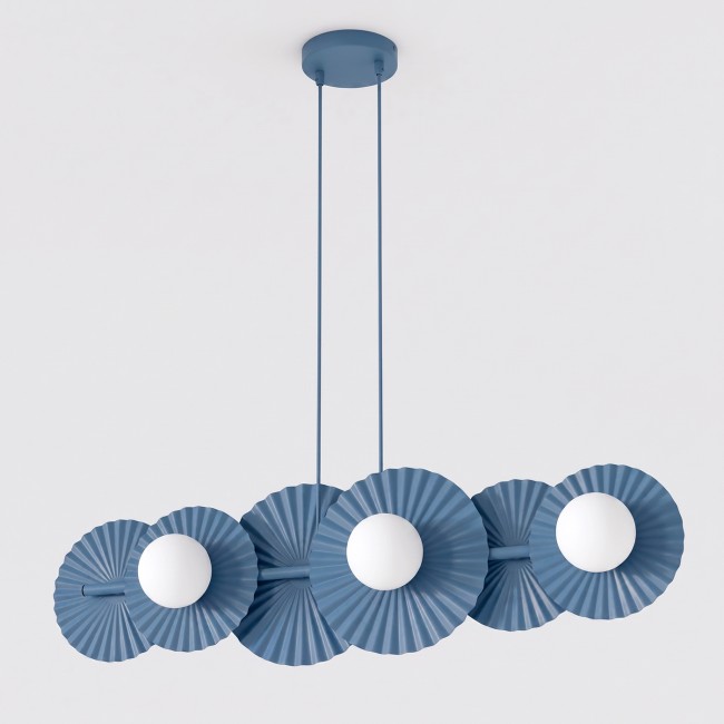 Lámpara de techo Drino Azul (6 luces)