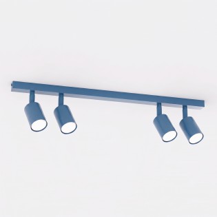 Regleta de techo Dongor Azul (4 luces)