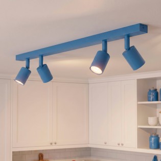 Regleta de techo Dongor Azul (4 luces)