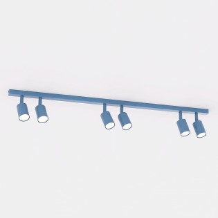 Regleta de techo Dongor Azul (6 luces)