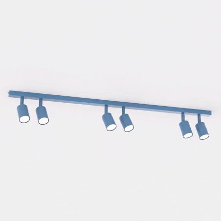 Regleta de techo Dongor Azul (6 luces)