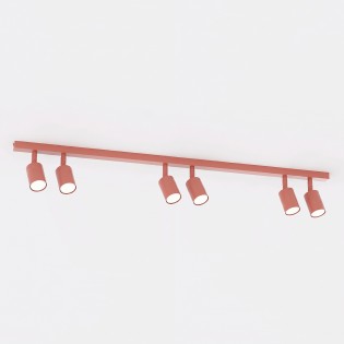 Regleta de techo Dongor Coral (6 luces)
