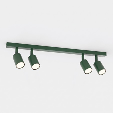 Regleta de techo Dongor Verde Oliva (4 luces)