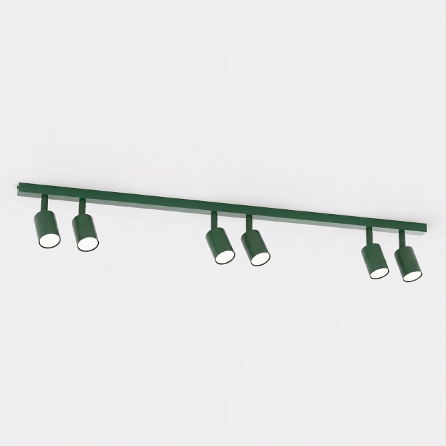 Regleta de techo Dongor Verde Oliva (6 luces)