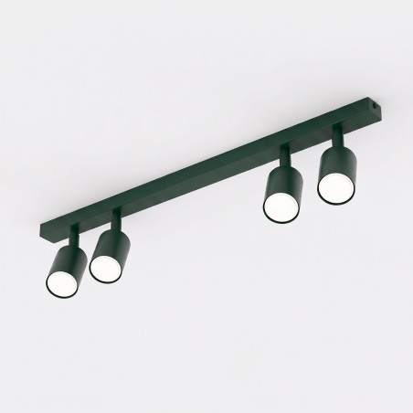 Regleta de techo Dongor Verde Oliva (4 luces)