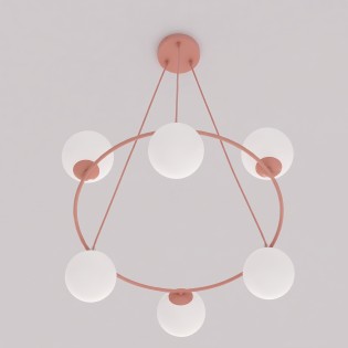 Lámpara de techo Laster Coral (6 luces)