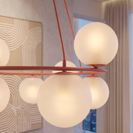 Lámpara de techo Laster Coral (8 luces)