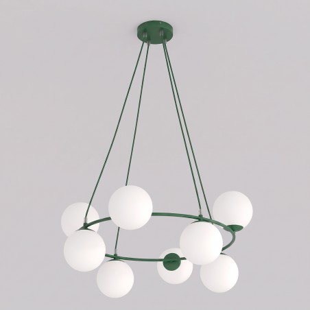 Lámpara de techo Laster Verde Oliva (8 luces)