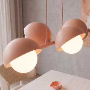 Lámpara colgante Nordessa Coral (4 luces)