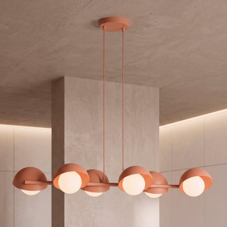 Lámpara colgante Nordessa Coral (6 luces)