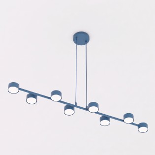 Lámpara colgante Solvi Azul (8 luces)