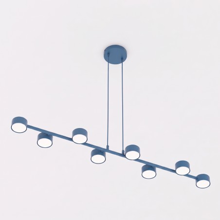 Lámpara colgante Solvi Azul (8 luces)