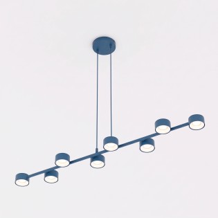 Lámpara colgante Solvi Azul (8 luces)