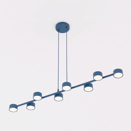 Lámpara colgante Solvi Azul (8 luces)