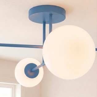 Plafón de techo Nicolo Azul (4 luces)