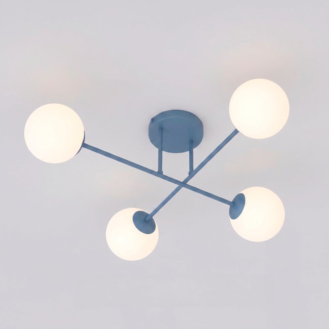 Plafón de techo Nicolo Azul (4 luces)