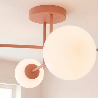 Plafón de techo Nicolo Coral (4 luces)
