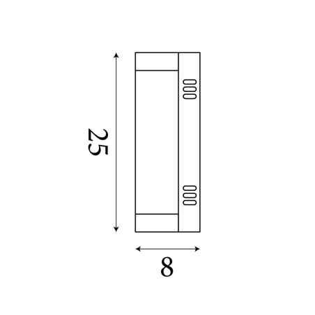 Aplique de pared para baños LED Nile (8W)