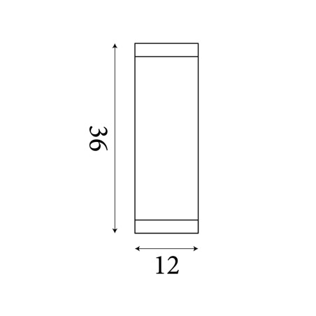 Aplique de pared para baños LED Nile (12W)