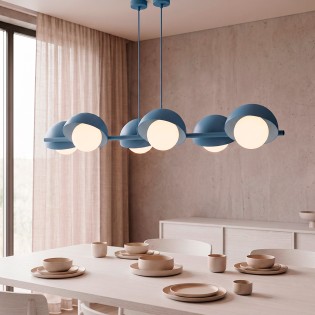 Lámpara colgante Nordessa Azul (6 luces)