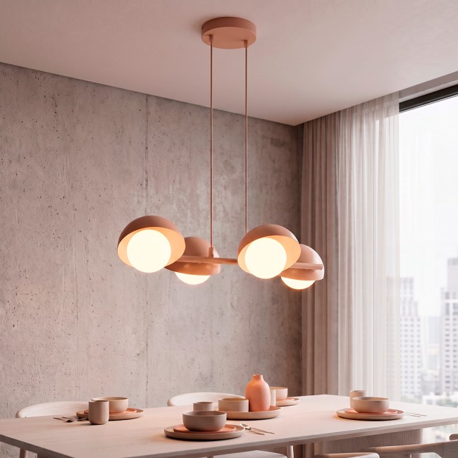 Lámpara colgante Nordessa Coral (4 luces)