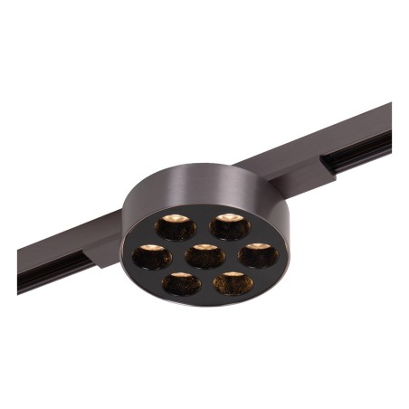 Foco LED carril Xavi Linial Smart 48V. Cromo negro (7W)