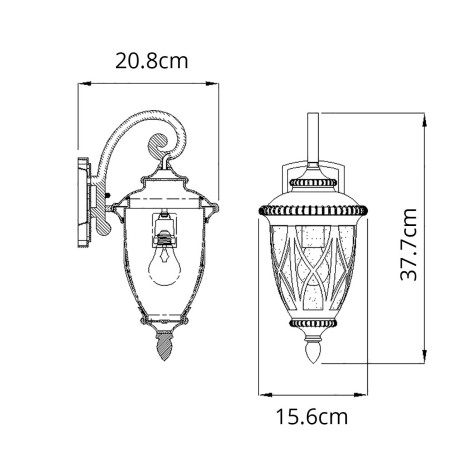 Aplique de pared de exterior Admirals Cove S