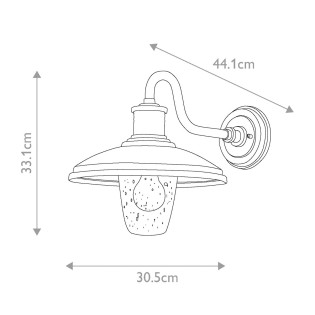 Aplique de pared de exterior Allenbury