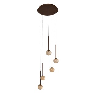 Lámpara colgante LED Calina Ámbar CCT DIM (5x8.2W)