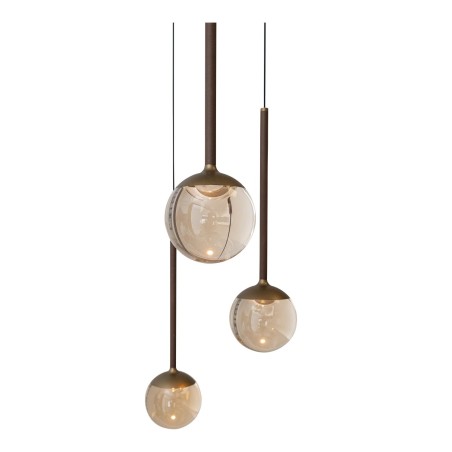 Lámpara colgante LED Calina Ámbar CCT DIM (5x8.2W)