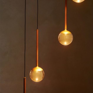Lámpara colgante LED Calina Ámbar CCT DIM (5x8.2W)