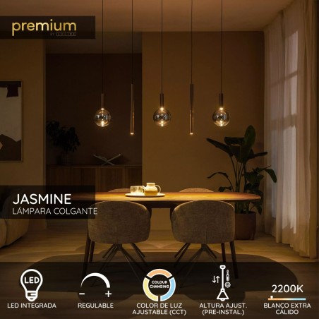 Lámpara colgante LED Jasmine CCT Dim (5x4W)