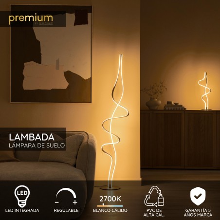 Lámpara de pie LED Lambada Dim (38W)