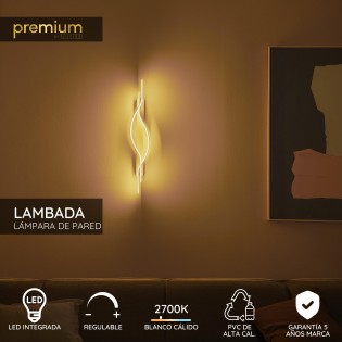 Aplique de pared LED Lambada Dim (20W)