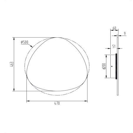 Aplique de pared LED Kamien (12W)