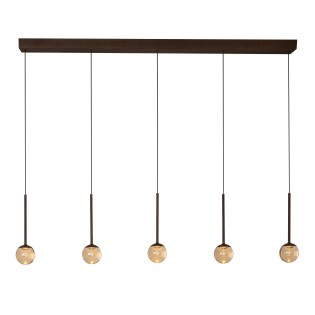 Lámpara colgante LED Calina Ámbar II CCT DIM (5x8.2W)