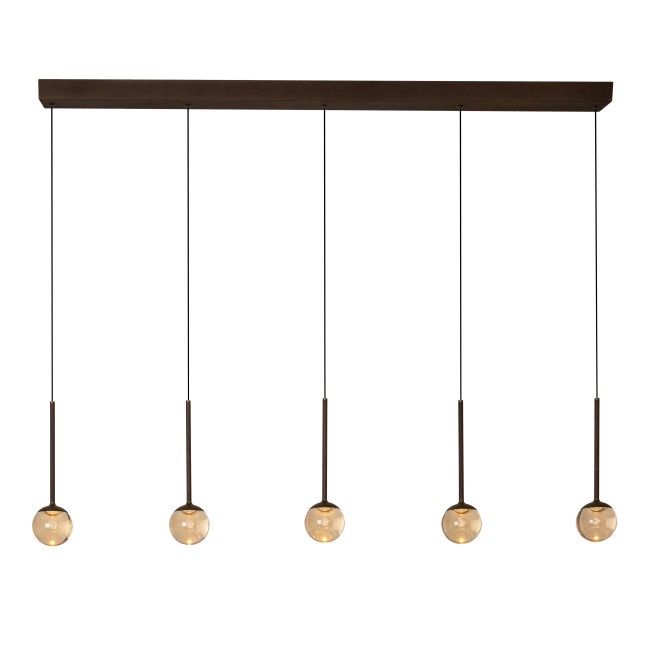 Lámpara colgante LED Calina Ámbar II CCT DIM (5x8.2W)