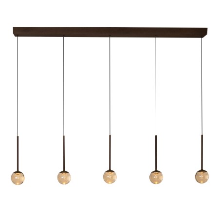 Lámpara colgante LED Calina Ámbar II CCT DIM (5x8.2W)