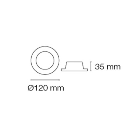 Empotrable Led Eye redondo (7+7W)