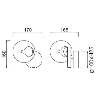 Aplique de pared LED Andrómeda (6W)
