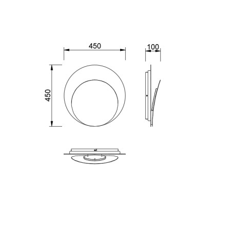 Aplique de pared LED Astra (28W)