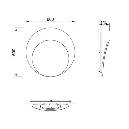 Aplique de pared LED Astra (48W)