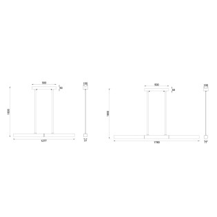 Lámpara colgante LED Quantum CCT (90W)