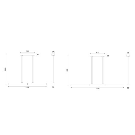 Lámpara colgante LED Quantum CCT (90W)
