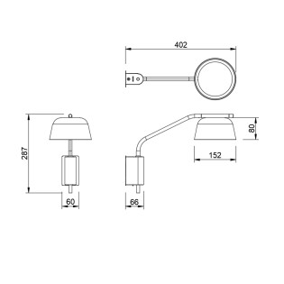 Aplique de pared Nova