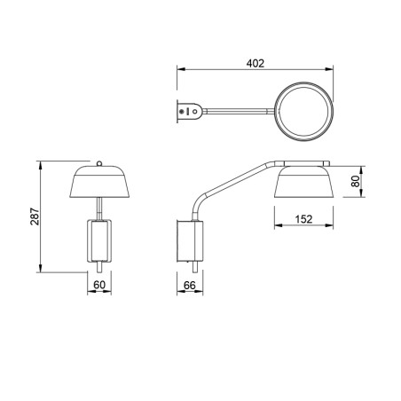 Aplique de pared Nova