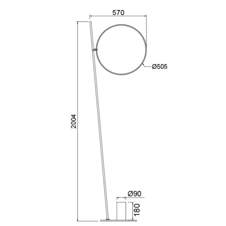 Lámpara de pie LED Zenith (20W)